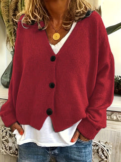 Celine - Elegant Open-Front Cardigan
