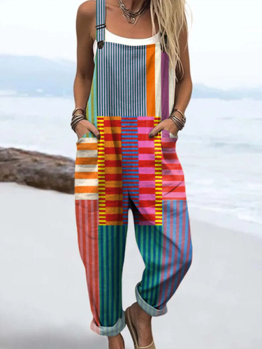 Ella - Stylish Geometric Print Jumpsuit
