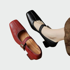 Ruby – Block-Heel Buckle Mary Janes