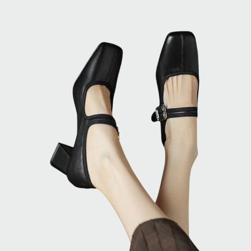 Ruby – Block-Heel Buckle Mary Janes