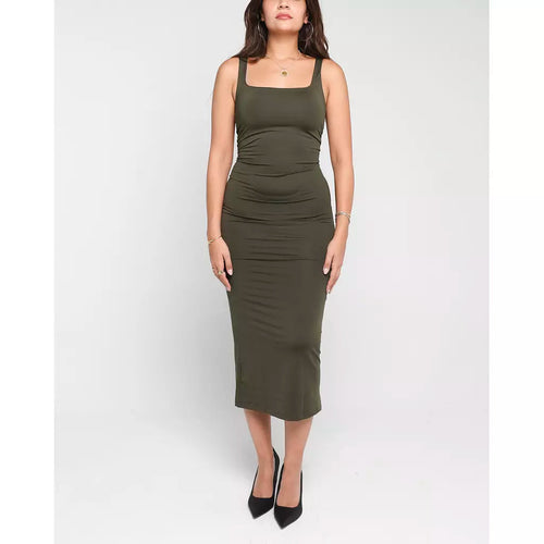 Square Neck Midi Dress