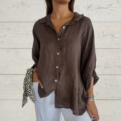 Viently™ - Casual Button-Up Top